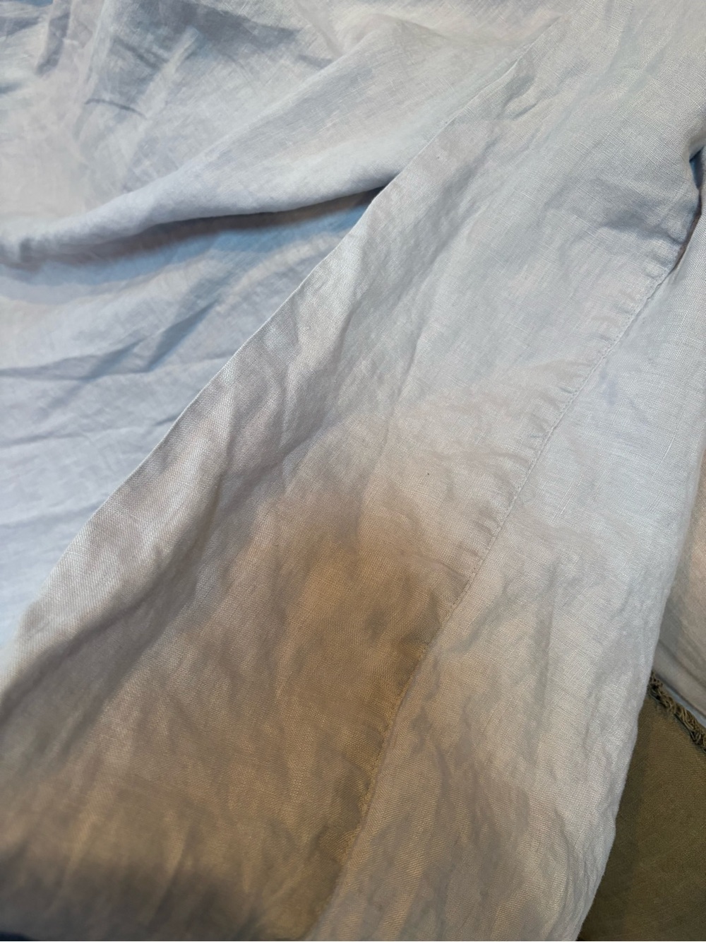 Boll & Branch Linen Gray Set of 2 Pillow Cases 1 Flat Sheet Size Queen